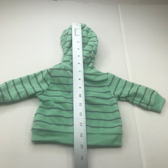 Just One You by Carters NB-3 Month Hoodie Green Animal On Front New With Tags - Picture 14 of 15